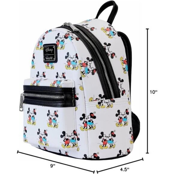 ⚡Loungefly Womens Faux Leather Minnie Mouse Classic Double Strap Shoulder Bag